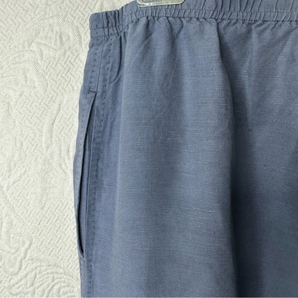 J. Jill Silk Linen High Waisted Wide Leg Pants - Picture 5 of 11